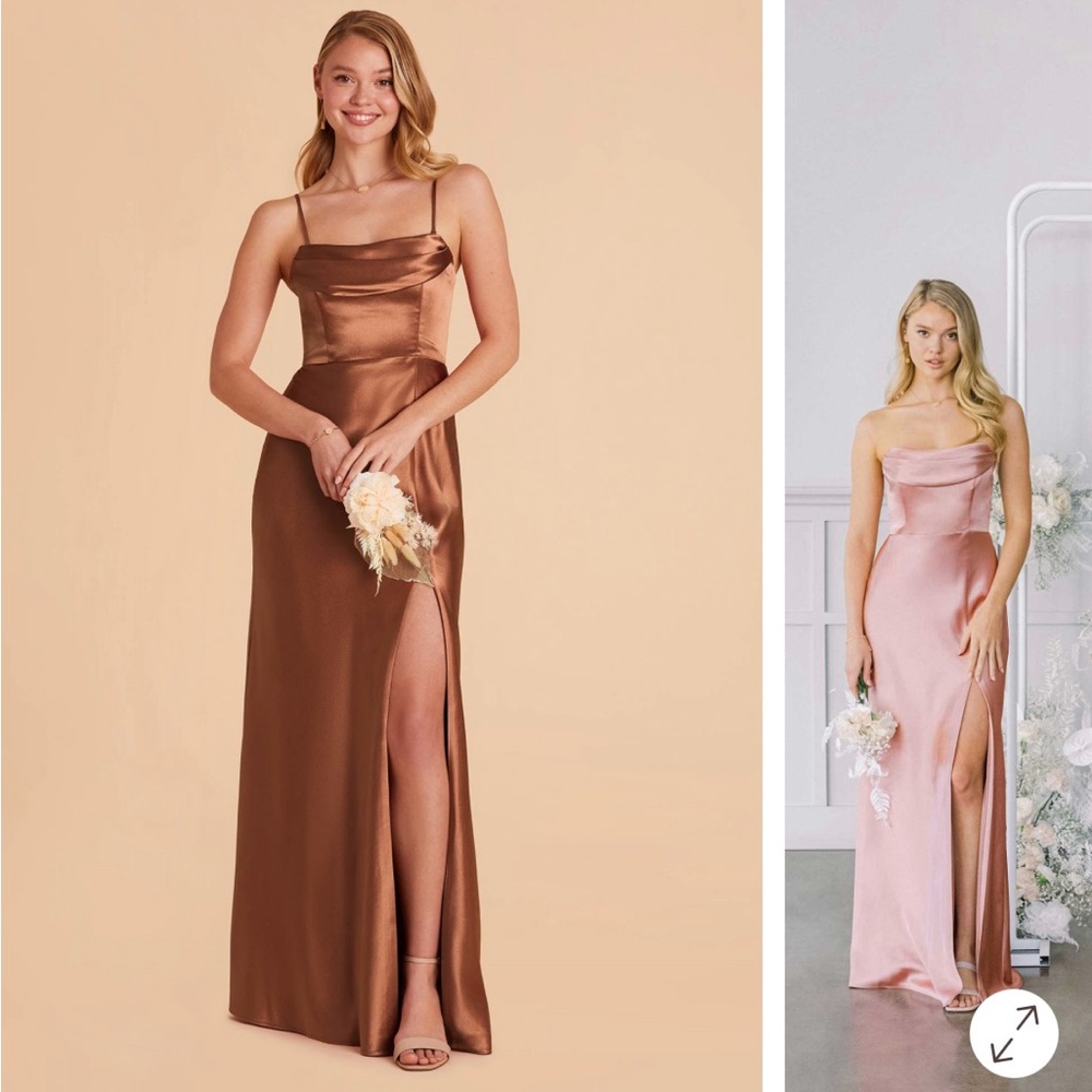 Birdy Grey "MIA" Satin Dress in Rust